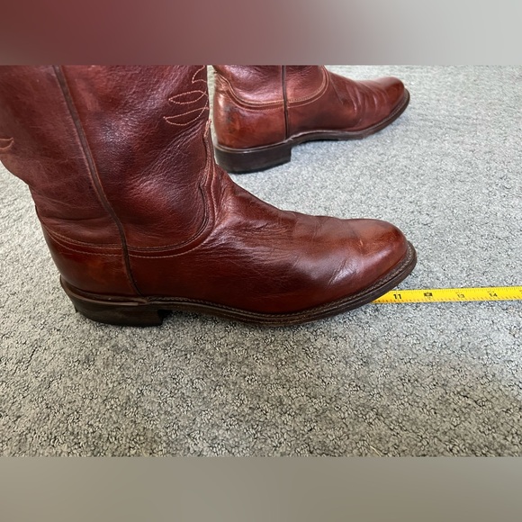 Lucchese Mens 9 D Mad Goat Roper Western Cowboy Boot Womens 10.5 Rodeo - Picture 8 of 11